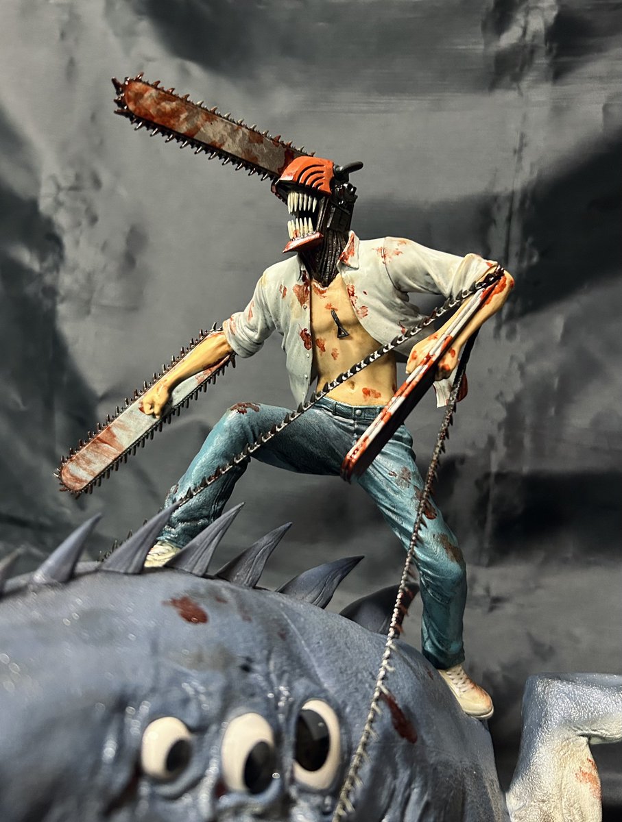 チェンソーマン一番くじのラストワン、チェンソーマン＆ビームの加工