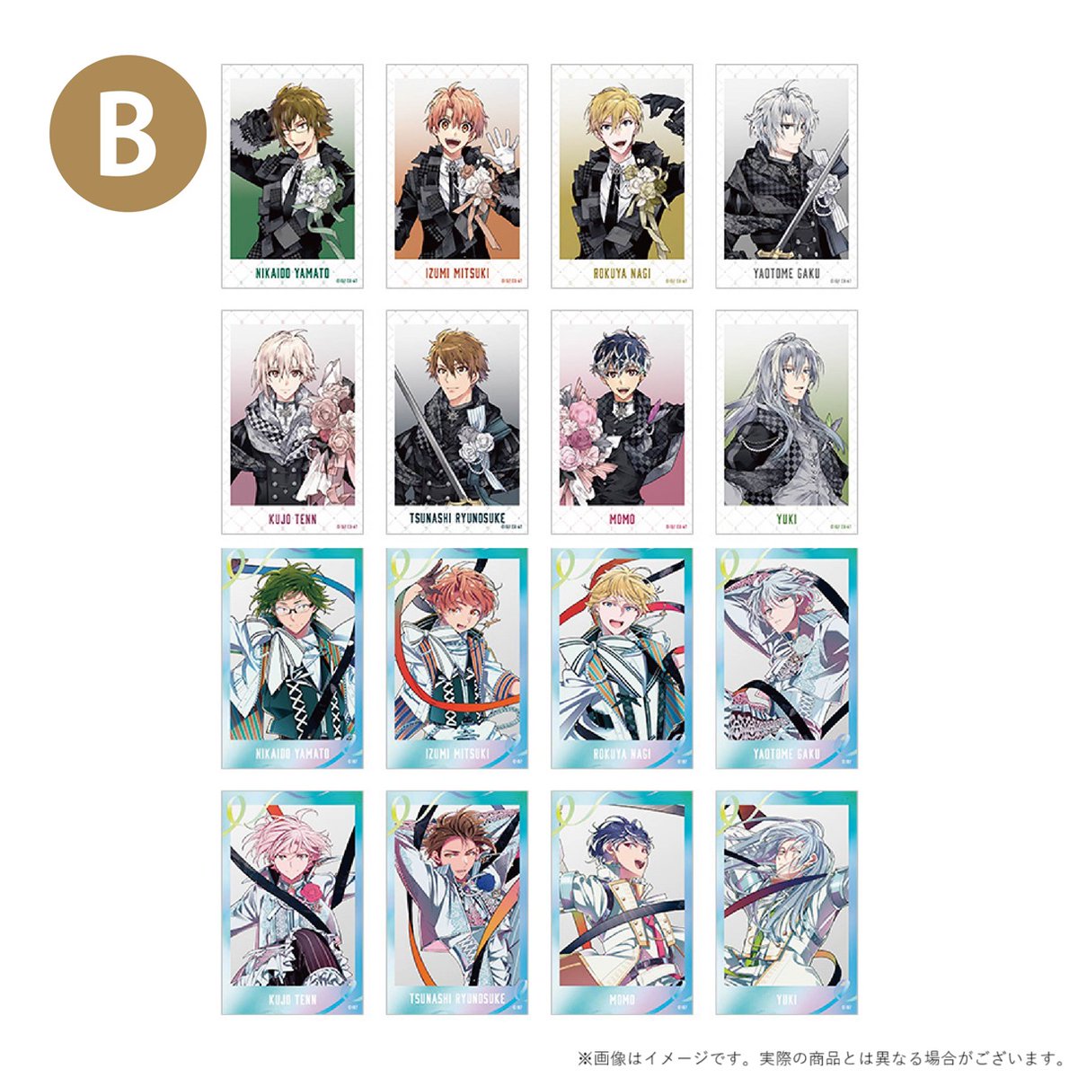 イベントグッズ紹介】 ランダムアクリルフォトカード（A／B） ￥800