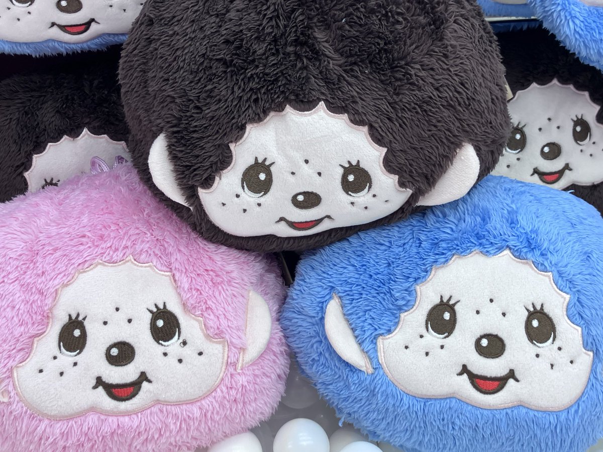 モンチッチのフェイス巾着の中に ふわもこのブランケットが入った