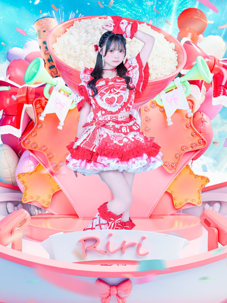 新アー写公開】 ♥心花りり ♡担当カラー 赤 ♥3度の飯よりりりが好き