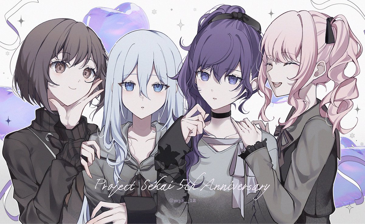 暁山瑞希 ,朝比奈まふゆ ,東雲絵名 ,宵崎奏 「5周年記念 #prsk_FA」