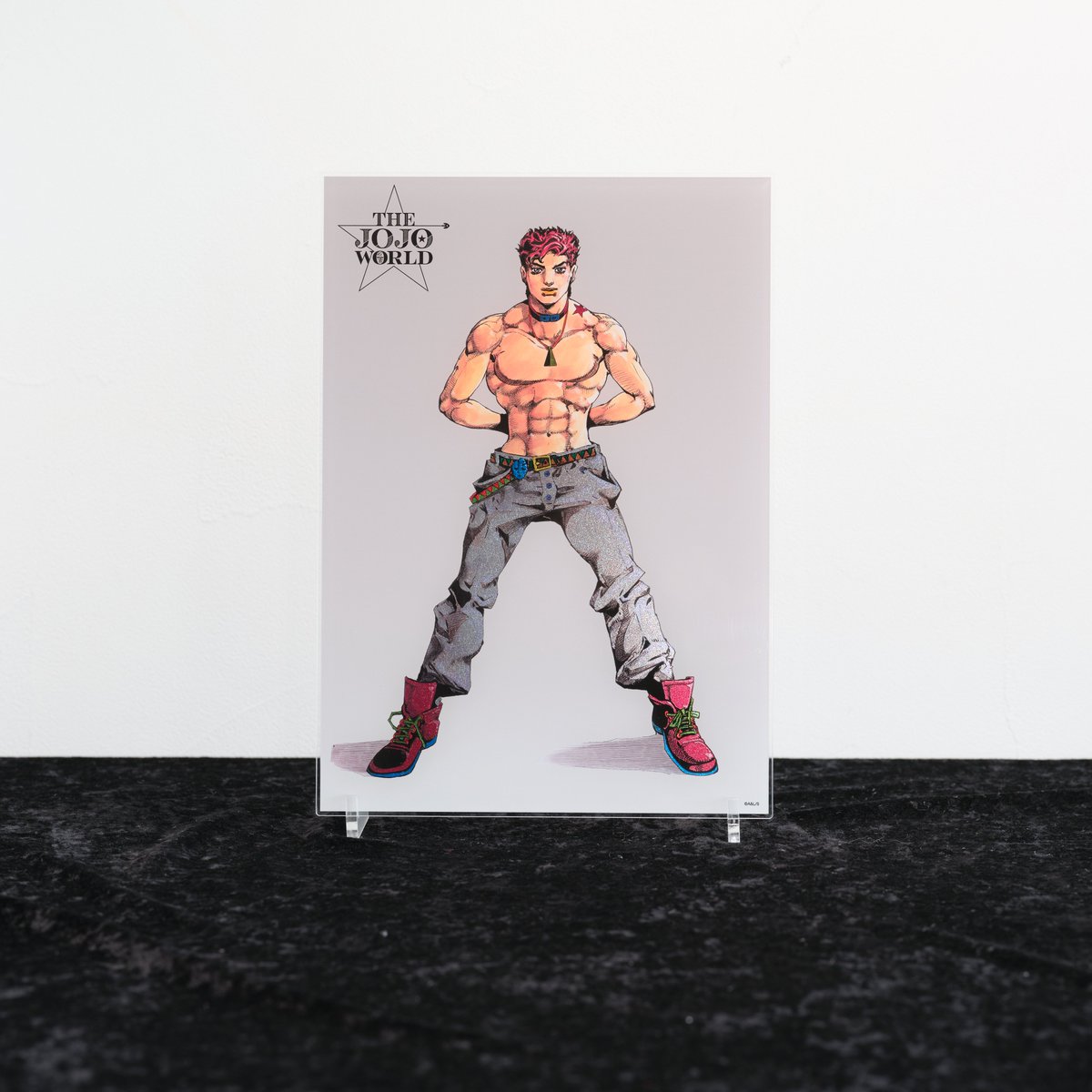 ジョジョワールド THE JOJO WORLD アクリルアートパネル 空条承太郎 再入荷のお知らせ】 <商品> 「箔入りアクリルアートパネル ジョナサン