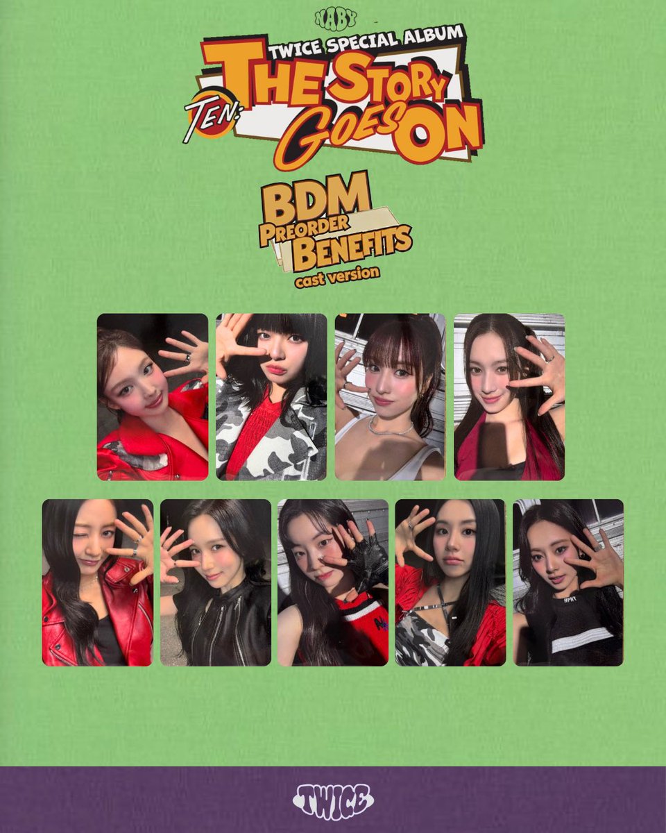 TWICE SPECIAL ALBUM 'TEN: The Story Goes On Preorder Benefits