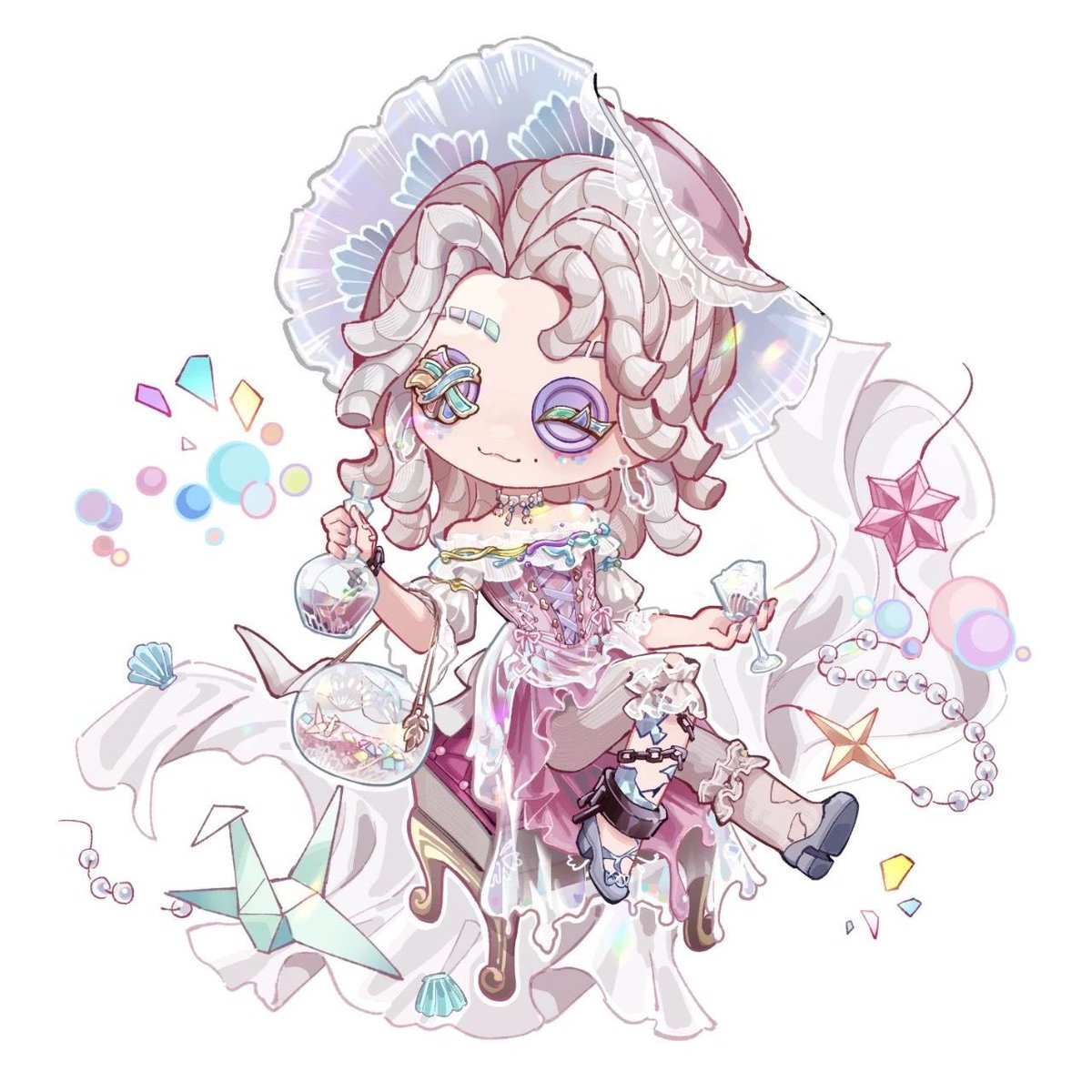 ミニキャライラスト】S37・真髄3 ・バーメイド ・芸者 ・泥棒