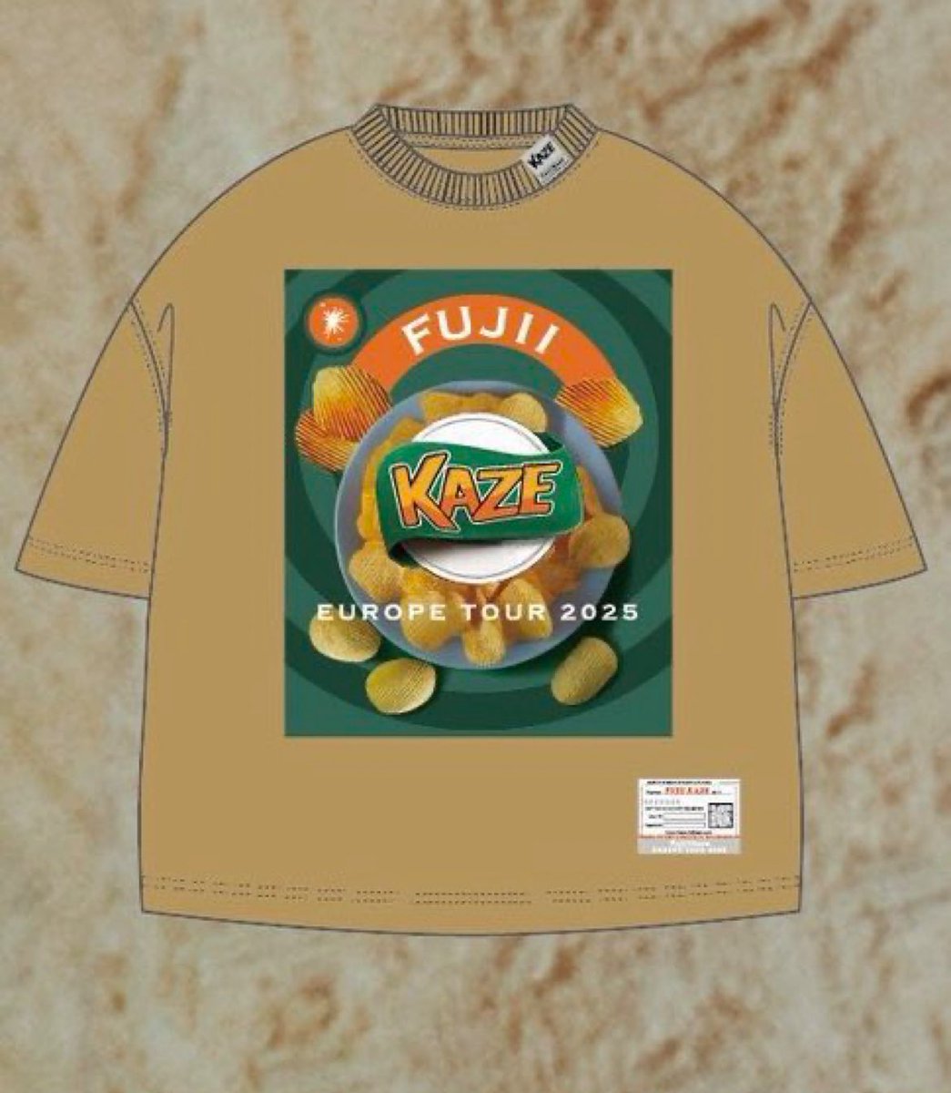 グッズ、キター！ポテチTシャツ！😆 やっぱFavorite foodだから