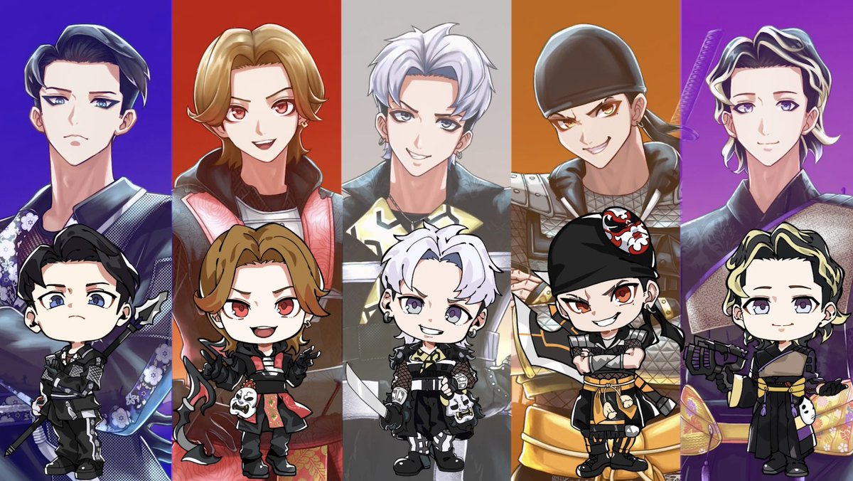 情報解禁】 O-MENZミニキャライラスト 戦国ver. 公開！ 今秋より各種