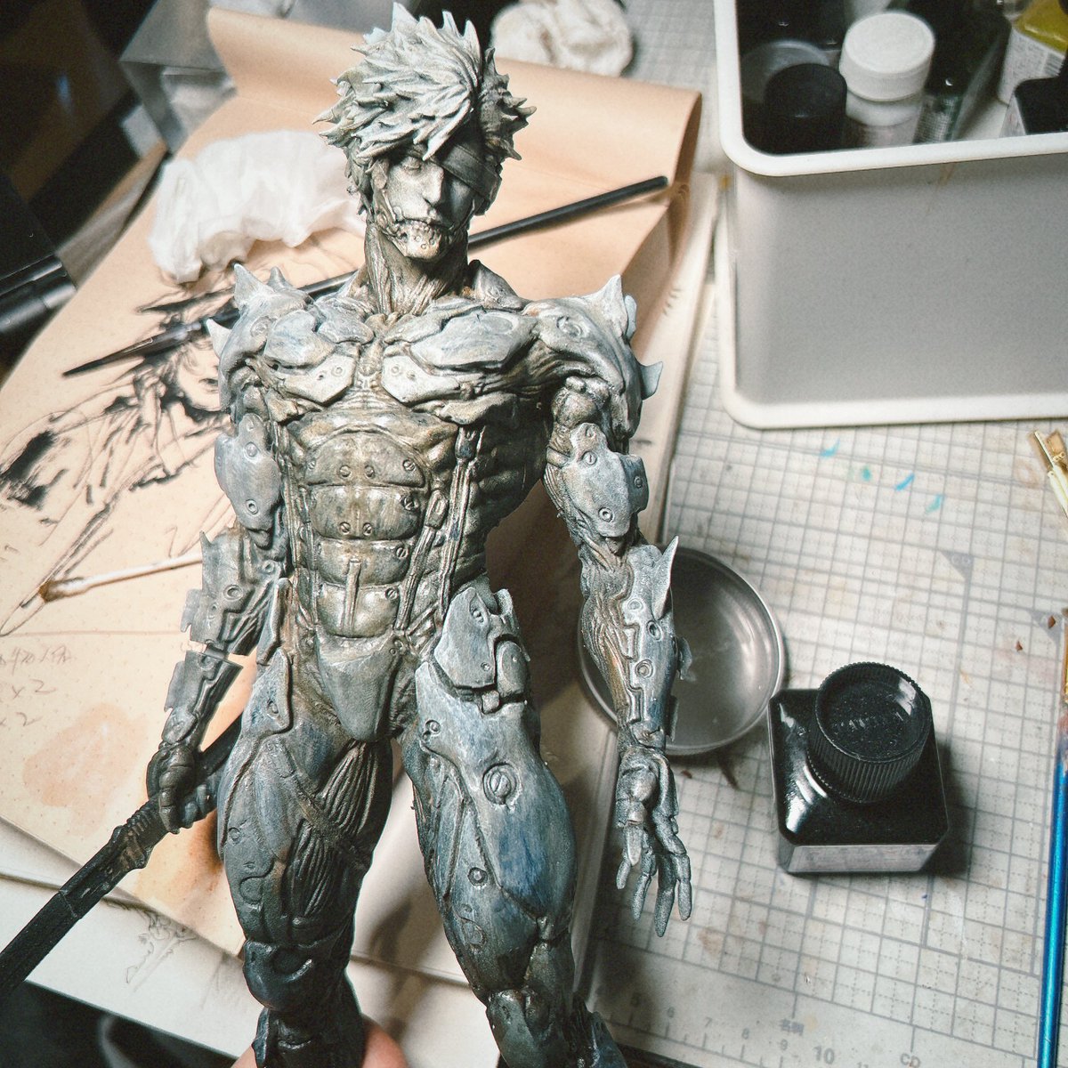 雷電を立体化しました⚡️ RAIDEN 1/6 この夏、ワンフェスに参加します