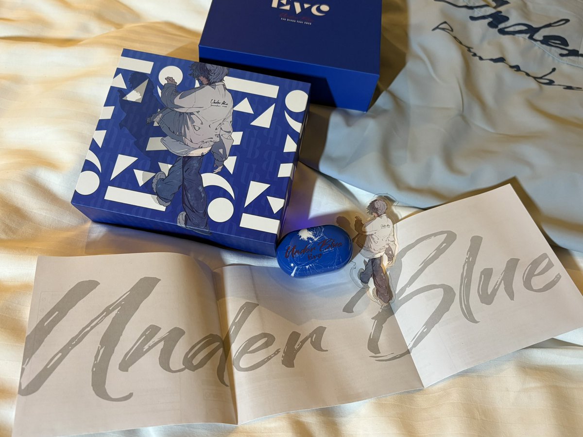 UBイヤホン開封の儀🎧 ・まず説明書にもキービジュイラストとUnder