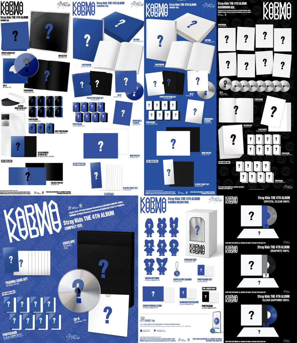 Stray Kids 'KARMA'💙 🧭本国店舗特典一覧 ① fans shop ② Soundwave
