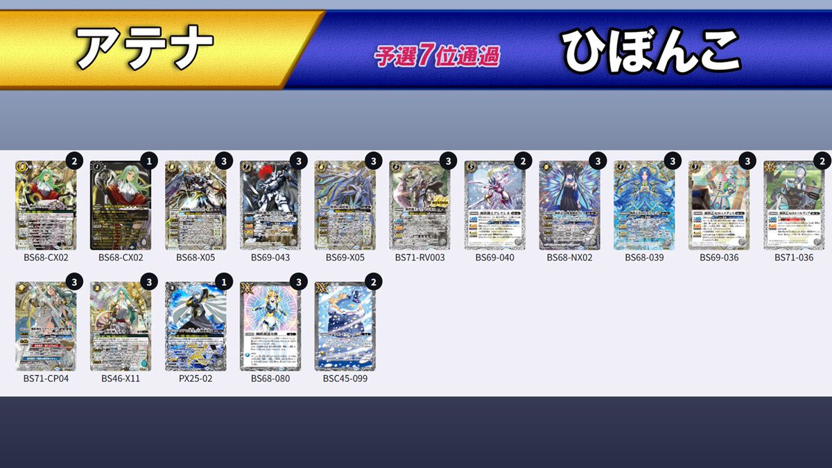 バトラーズツアー 2025』愛知会場】 各ブロックの優勝者のデッキを公開