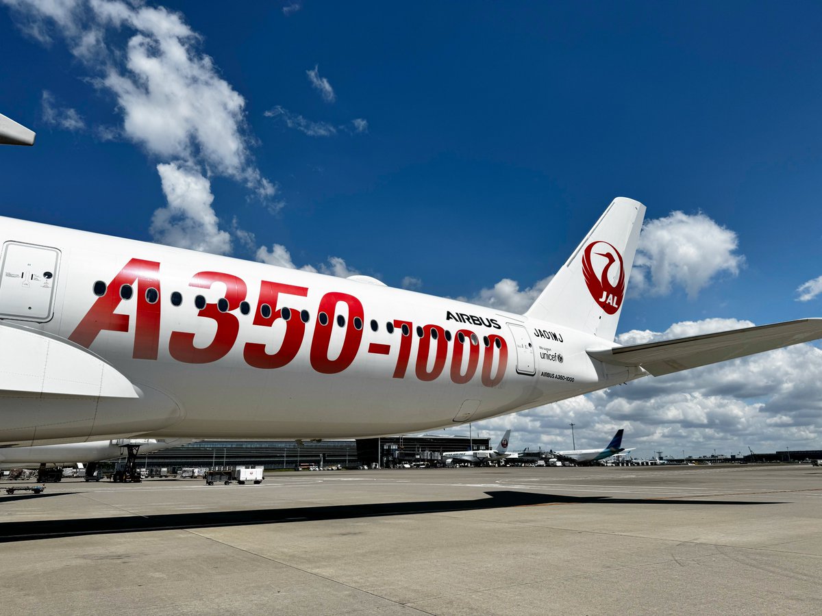 エアバスA350-1000型機の初号機(#JA01WJ)の特別塗装は7月末で終了し