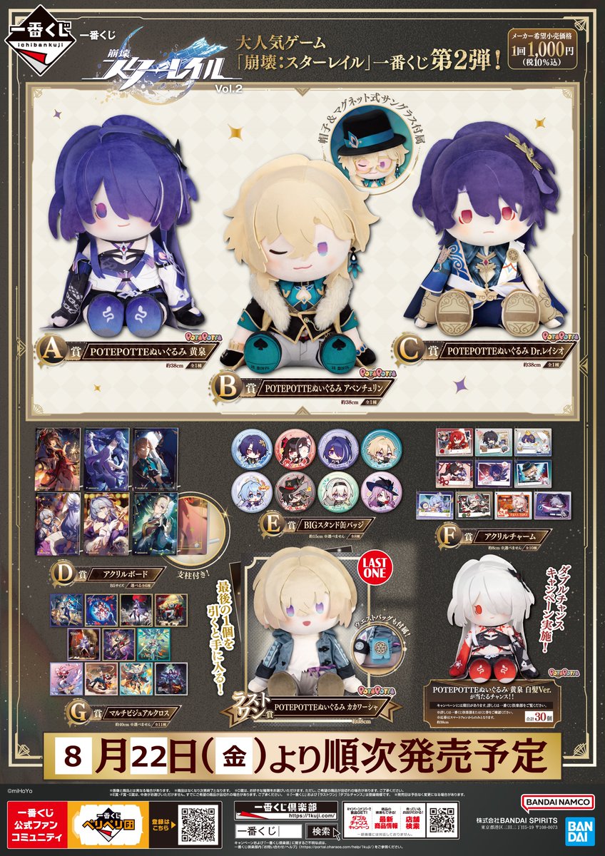 1ロット Vol.2 一番くじ 崩壊：スターレイル