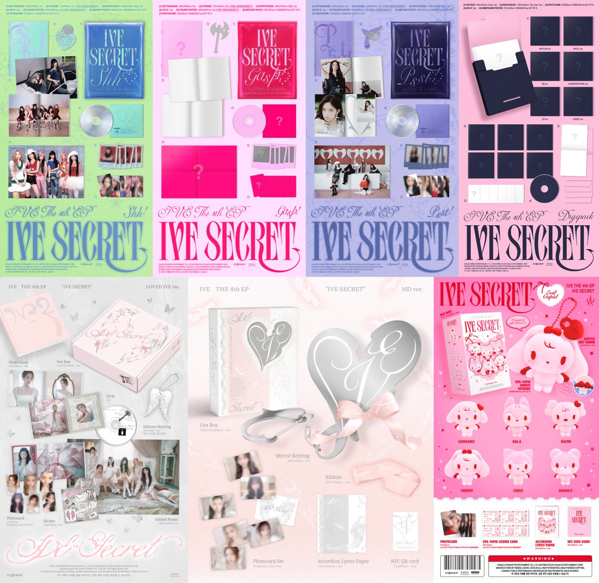 IVE SECRET🎀 アルバム プレビュー 一部公開✧ 【形態】 💿STANDARD