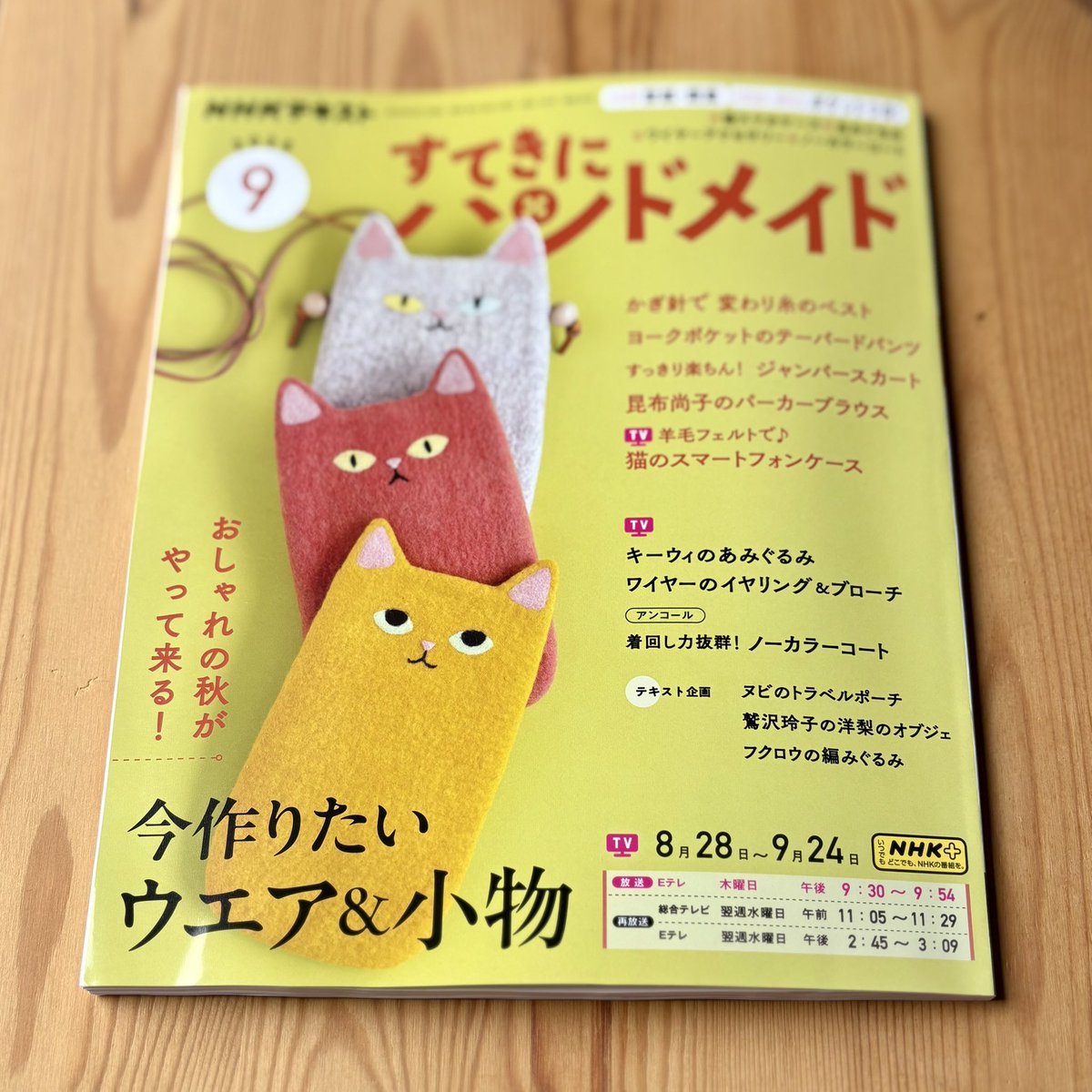 すてきにハンドメイド ⁡8月21日発売の9月号に掲載して頂きました