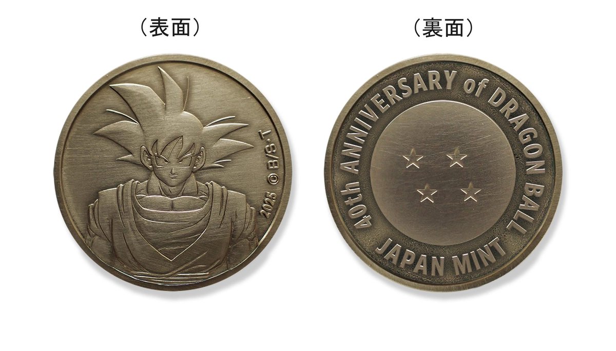 セット 2025 40周年 造幣局 プルーフ貨幣 ドラゴンボール 記念