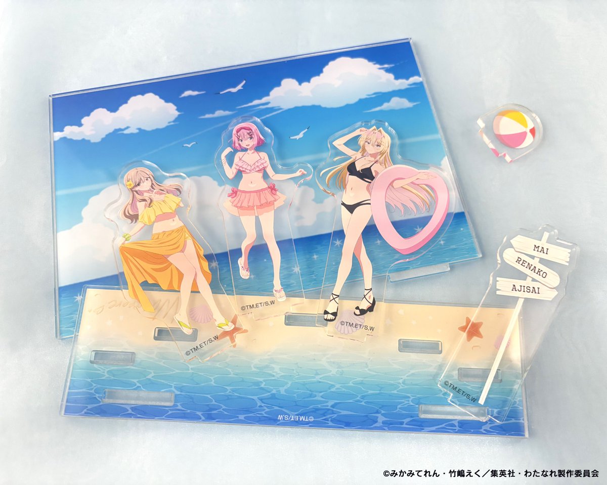 事後通販受付中】 💟#わたなれ 商品情報💟 💕アクリルジオラマ 3人の