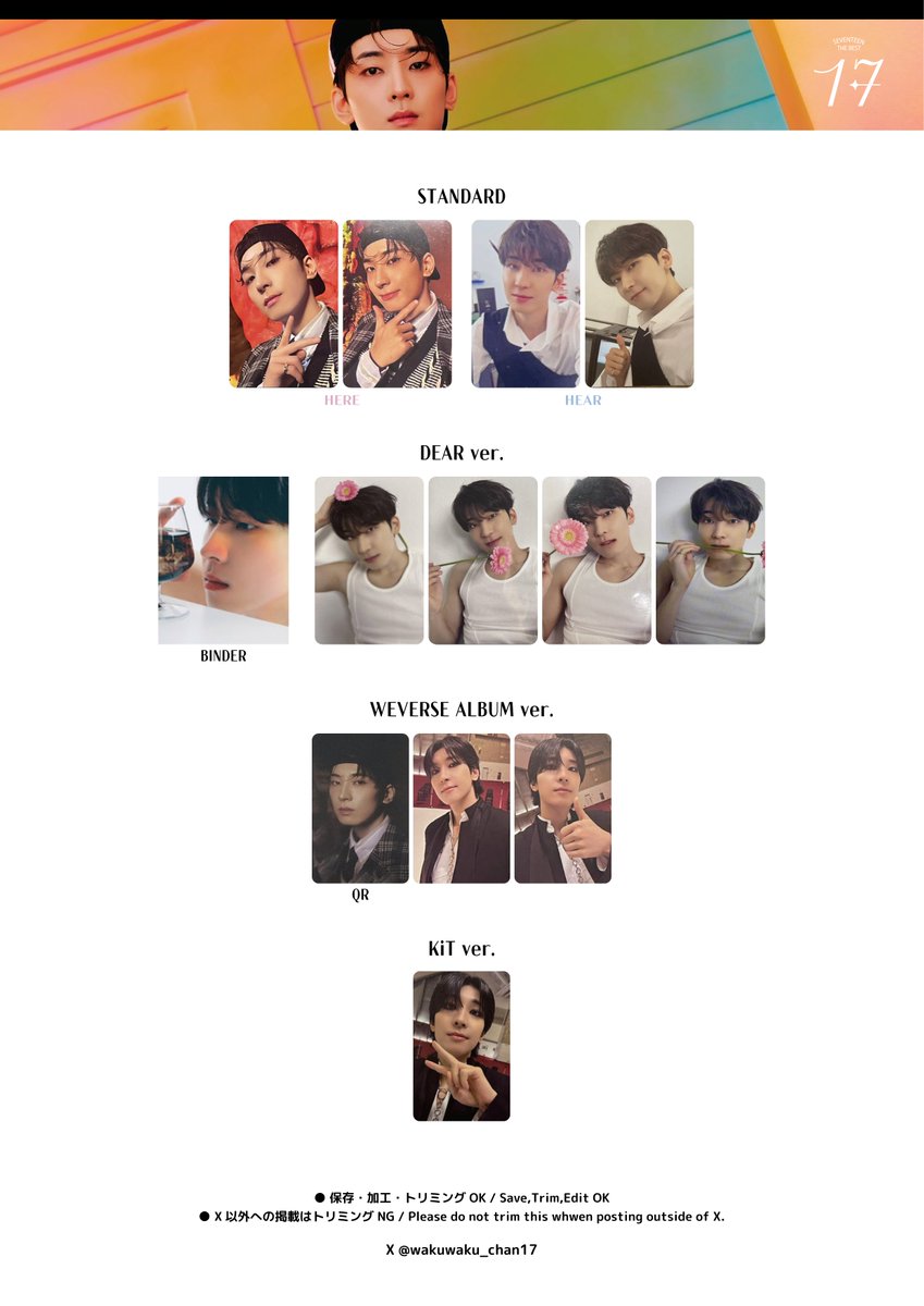 トレカ SEVENTEEN BEST ウォヌ　MY