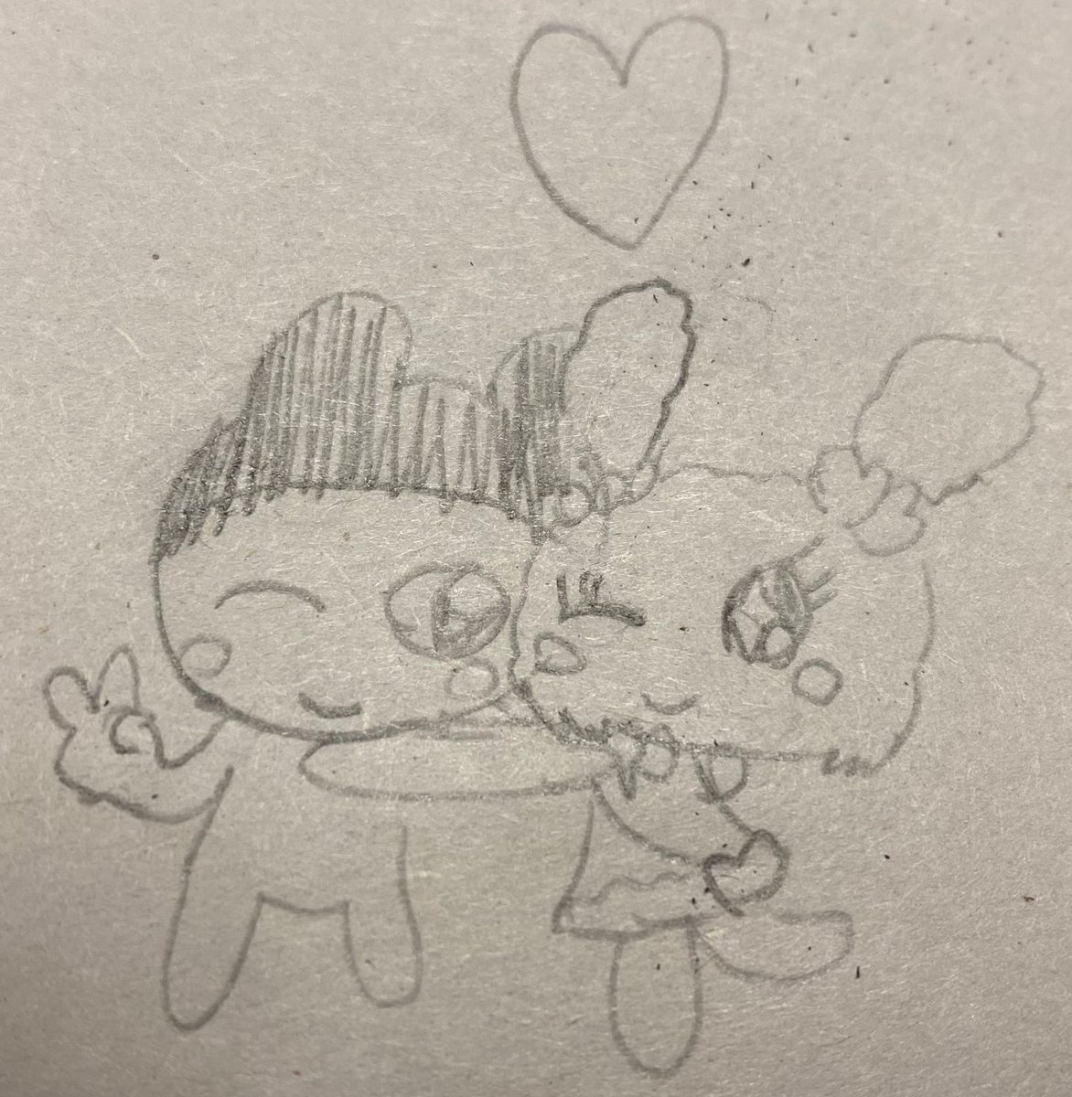 Been a while since I drew these two. #tamagotchi #mametchi