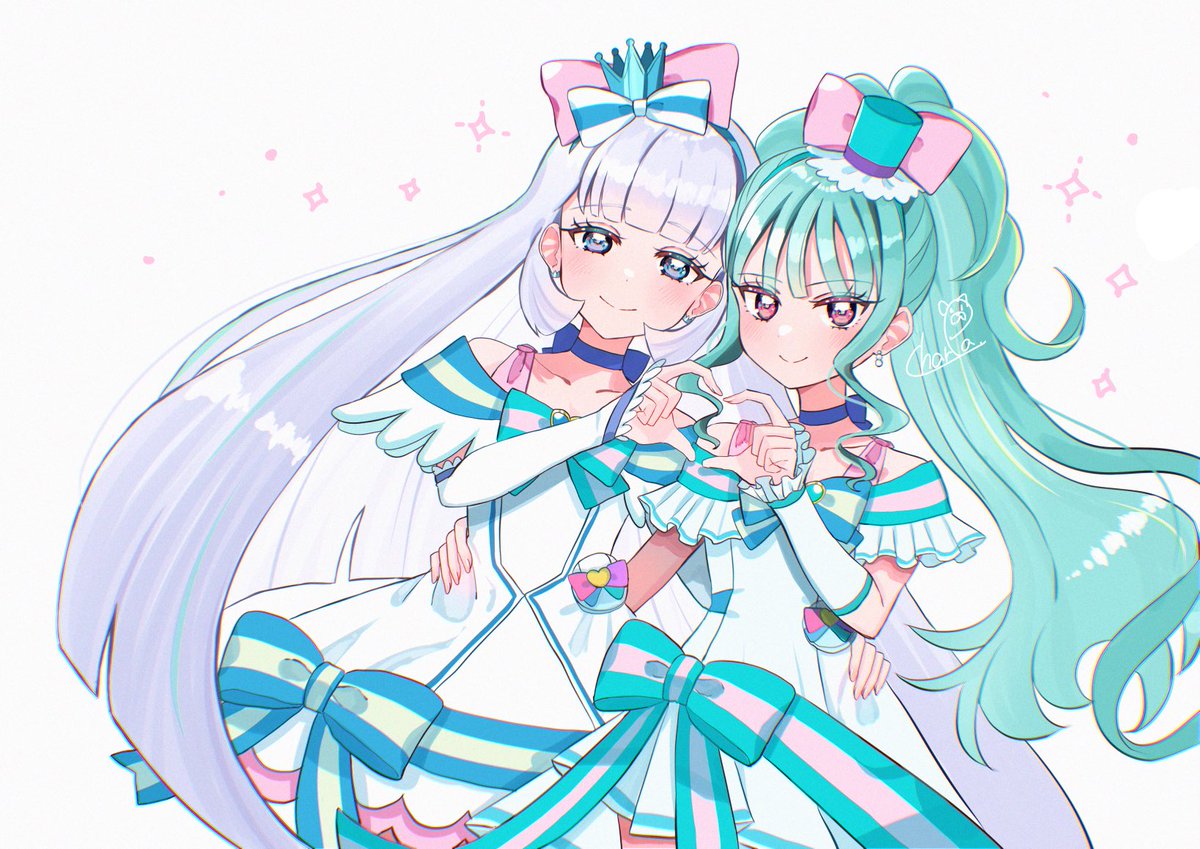 ニャミーとリリアン早くそろって〜 #precure #わんぷり #わんだふる