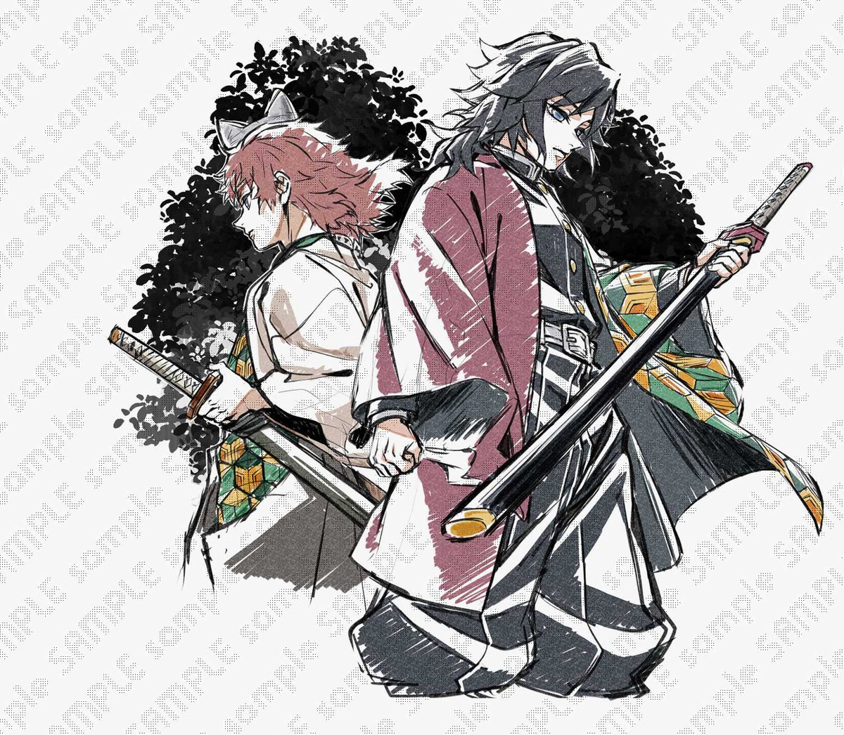 水の呼吸」を言ってあげられて幸せでした🌊 義勇の羽織と共に、錆兎も