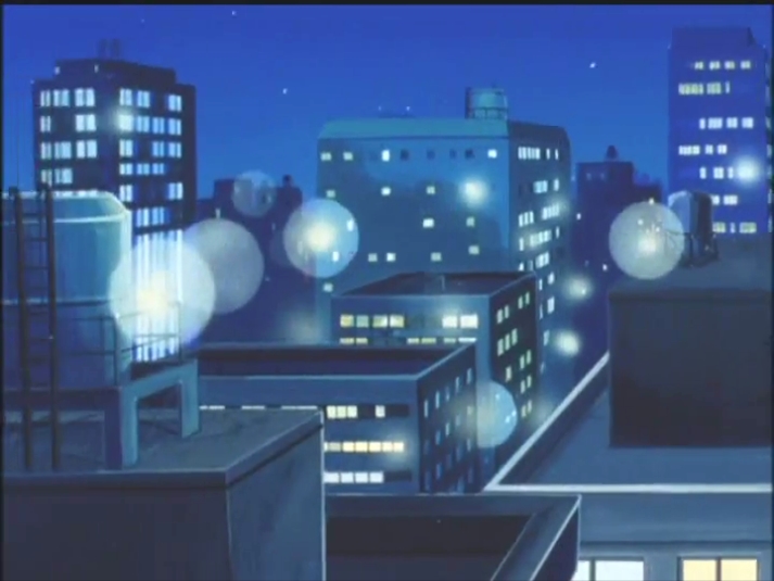 こういう80sのアニメの夜の色が好きでそんな風景を現実世界で見つける
