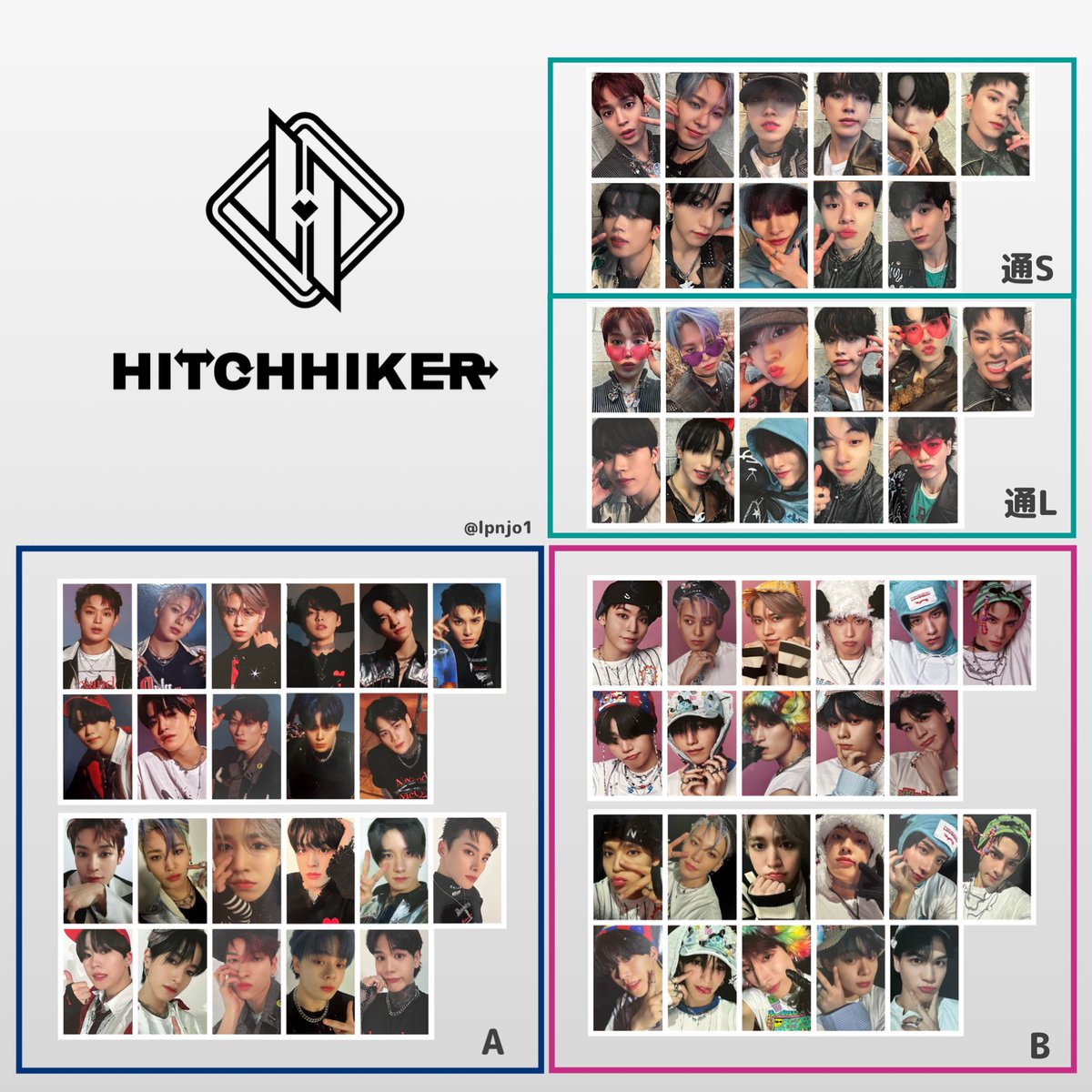 JO1 一覧 8TH SINGLE HITTCHIKER 通常 A B 交換等ご自由にご利用下さい