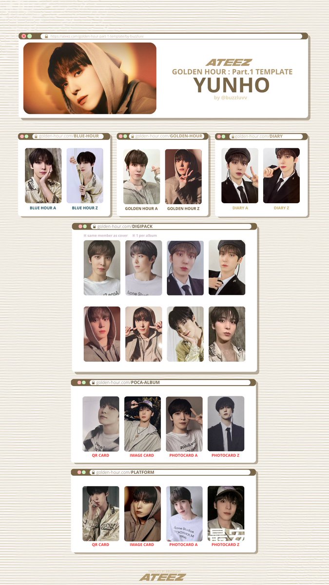 GOLDEN HOUR: Part 1 (album only) template final version 🎉 #ATEEZ