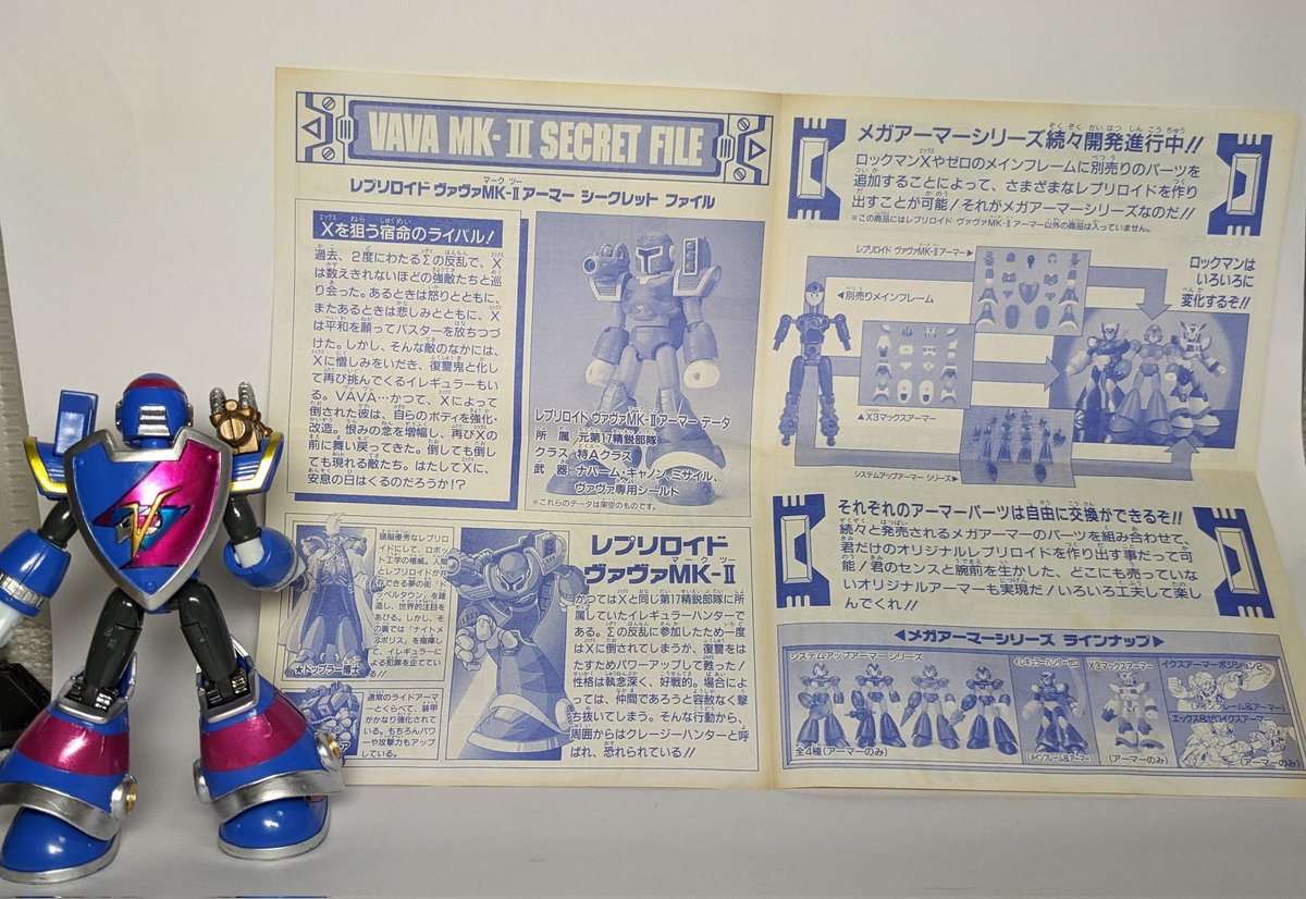 メガアーマー ロックマンX3 VAVA Mk2 部分塗装、シール シールだが