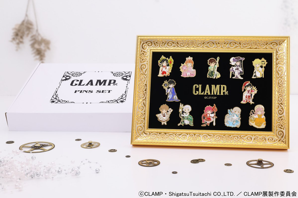 CLAMP展 商品情報】 ◼️ピンズセット CLAMPの代表キャラクター12種が