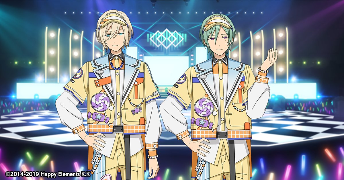 スカウト情報】 ⭐5 英智と⭐4 巽のカードにはルーム衣装【ハッピー