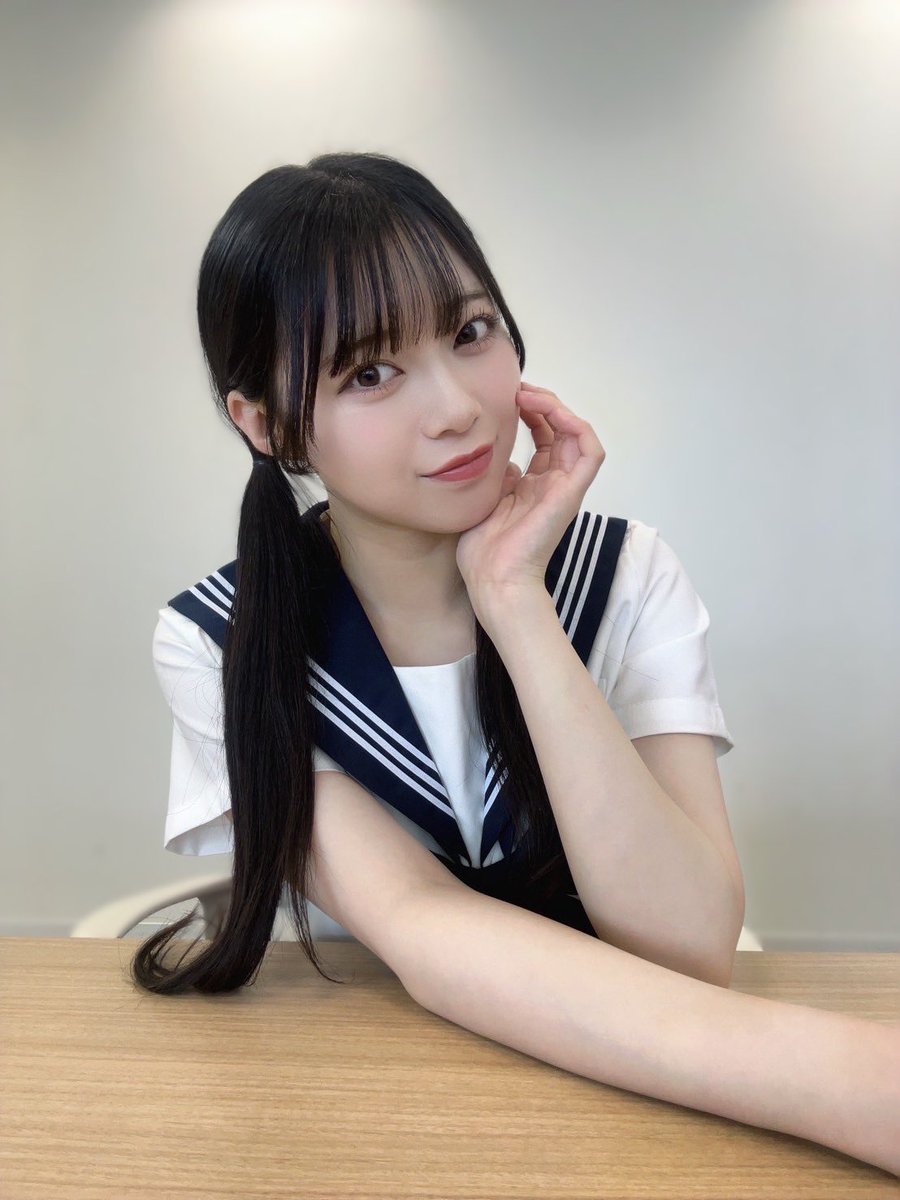 セーラー服に2つ結びは好きｰ? ꒰ ᐢ⸝⸝•⩊•⸝⸝ᐡ꒱🎀 #ニアジョイ