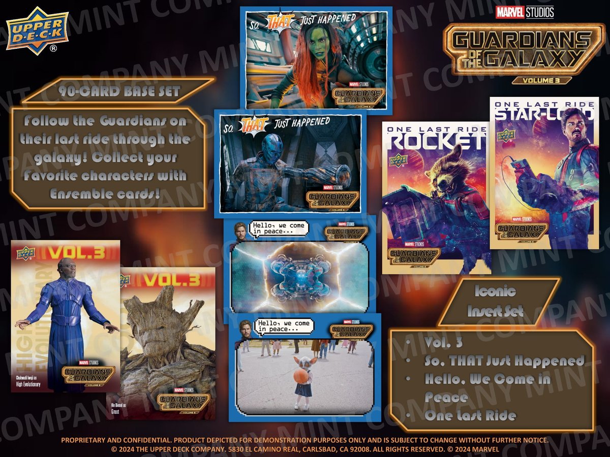 製品情報】 2024年10月以降 発売予定 ▽UPPER DECK MARVEL STUDIOS