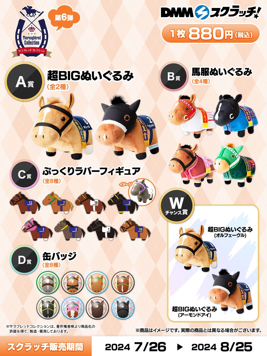 オンラインくじ】 「#DMMスクラッチ」第6弾のラインナップが公開