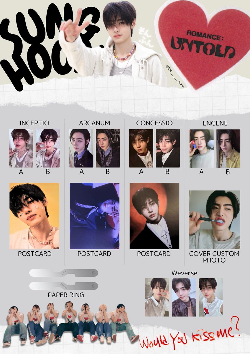 ENHYPEN 儚い weverse ユニバ ラキドロ ソンフン 【公式通販】