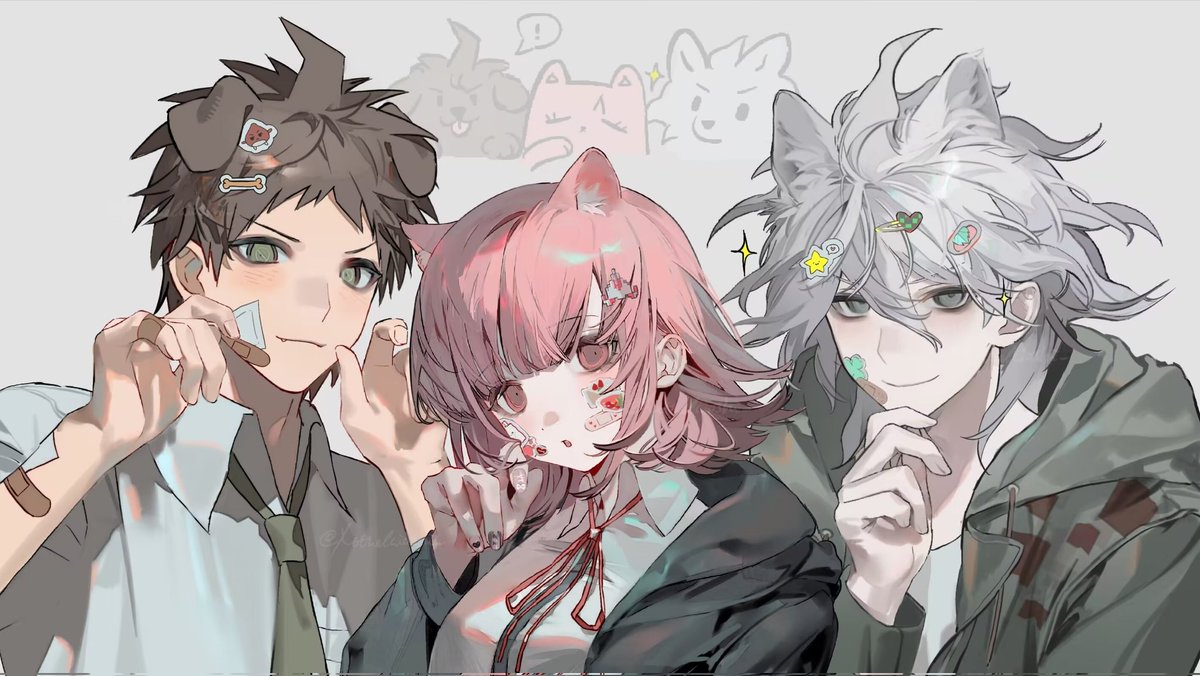 日向創 ,狛枝凪斗 ,七海千秋 「」|Nothekiosh1_のイラスト