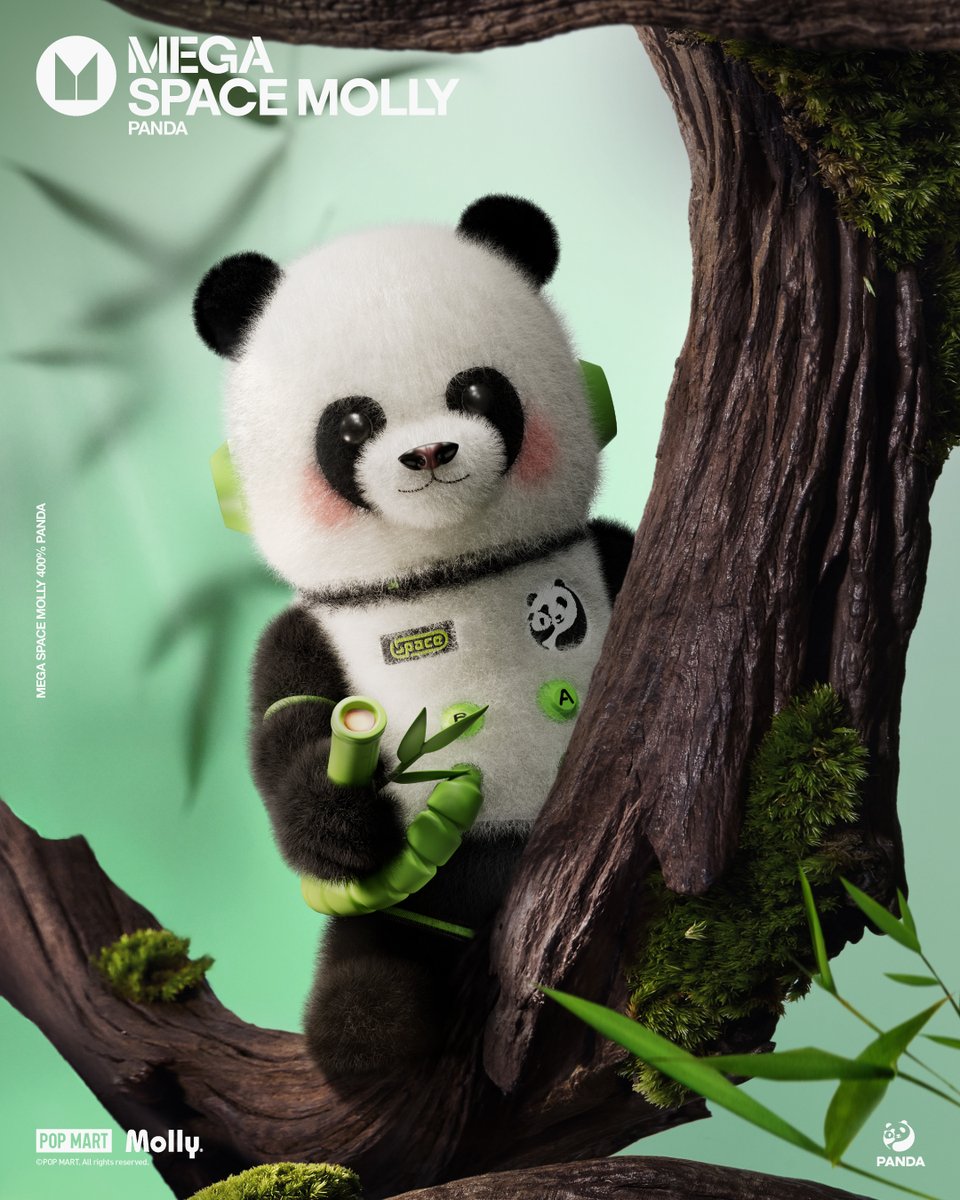 🐼MEGA SPACE MOLLY 400% PANDA SPACE MOLLYがかわいいパンダに🐼 ご