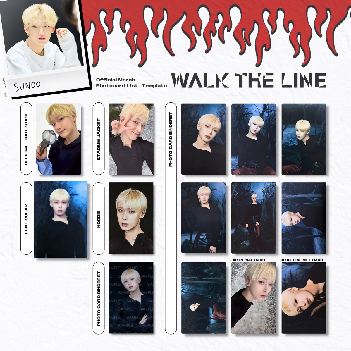 🍥⸝꙳ ⁡ ENHYPEN WORLD TOUR 'WALK THE LINE' SUNOO ソヌ 선우 善禹