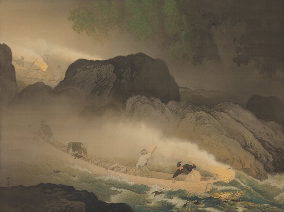 川合 玉堂 かわい ぎょくどう Kawai Gyokudō 1873–1957 《鵜飼 うかい