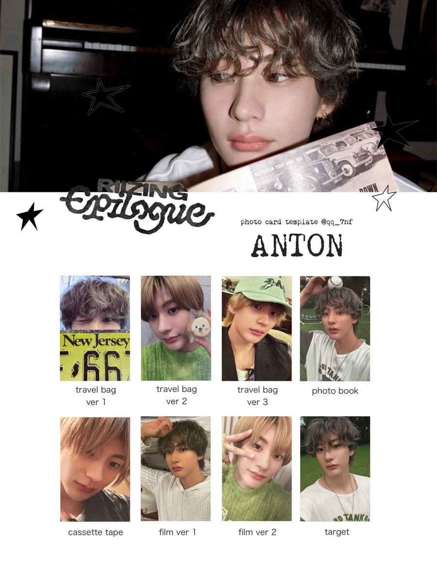 RIIZE 'RIIZING:epilogue' Photo card template 𓂋⟢˖⊹ ࣪ ソヒ Sohee