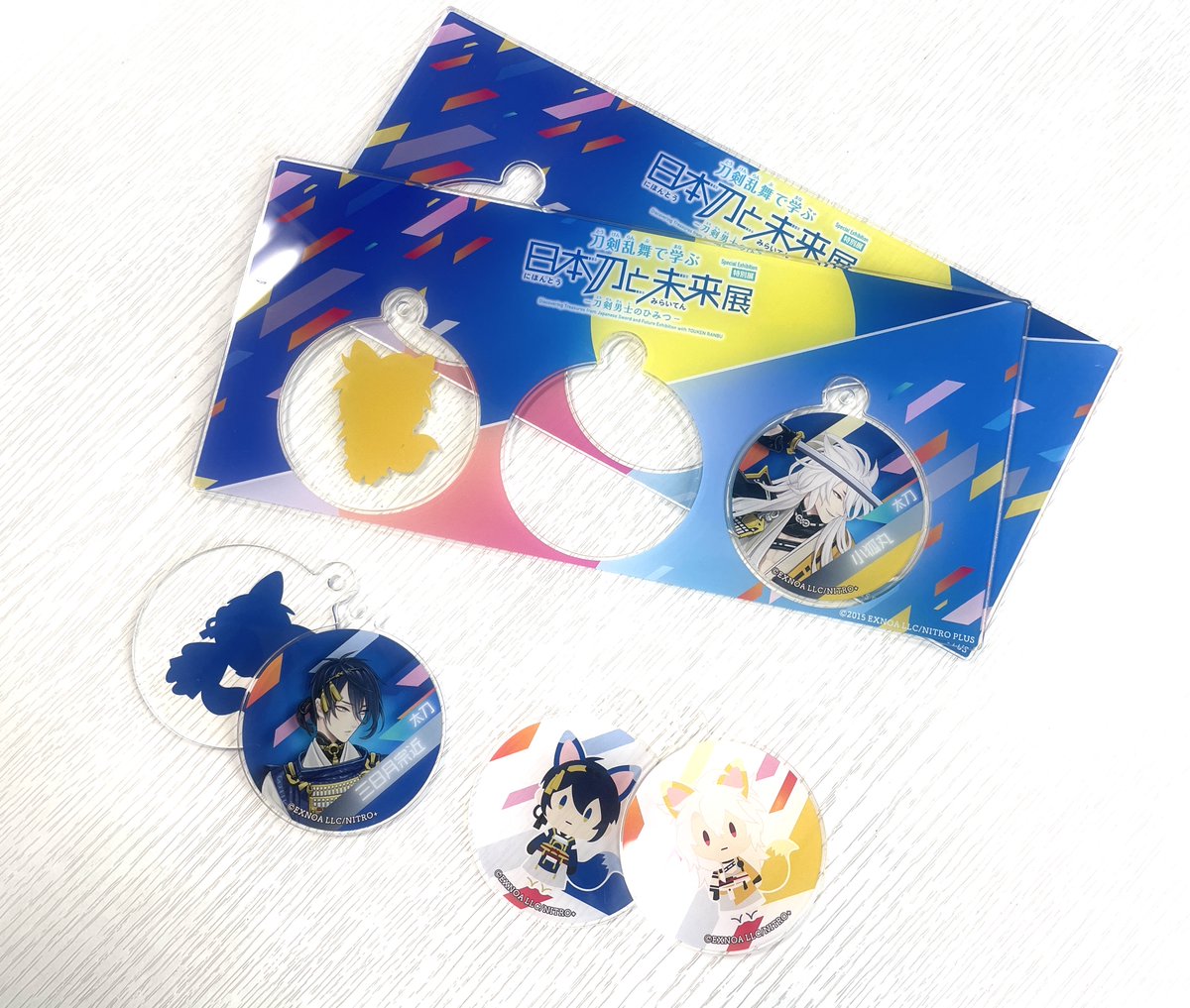 ✨グッズ紹介✨ 「刀剣乱舞で学ぶ 日本刀と未来展 3連アクリル