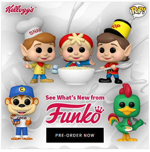 Kelloggs Rice Krispies Snap, Crackle, and Pop Funko Pop! Vinyl