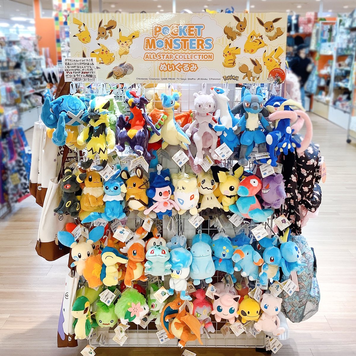 CARNIVAL荻窪店 大人気『ポケモン』のぬいぐるみが入荷‼️ 大人世代に