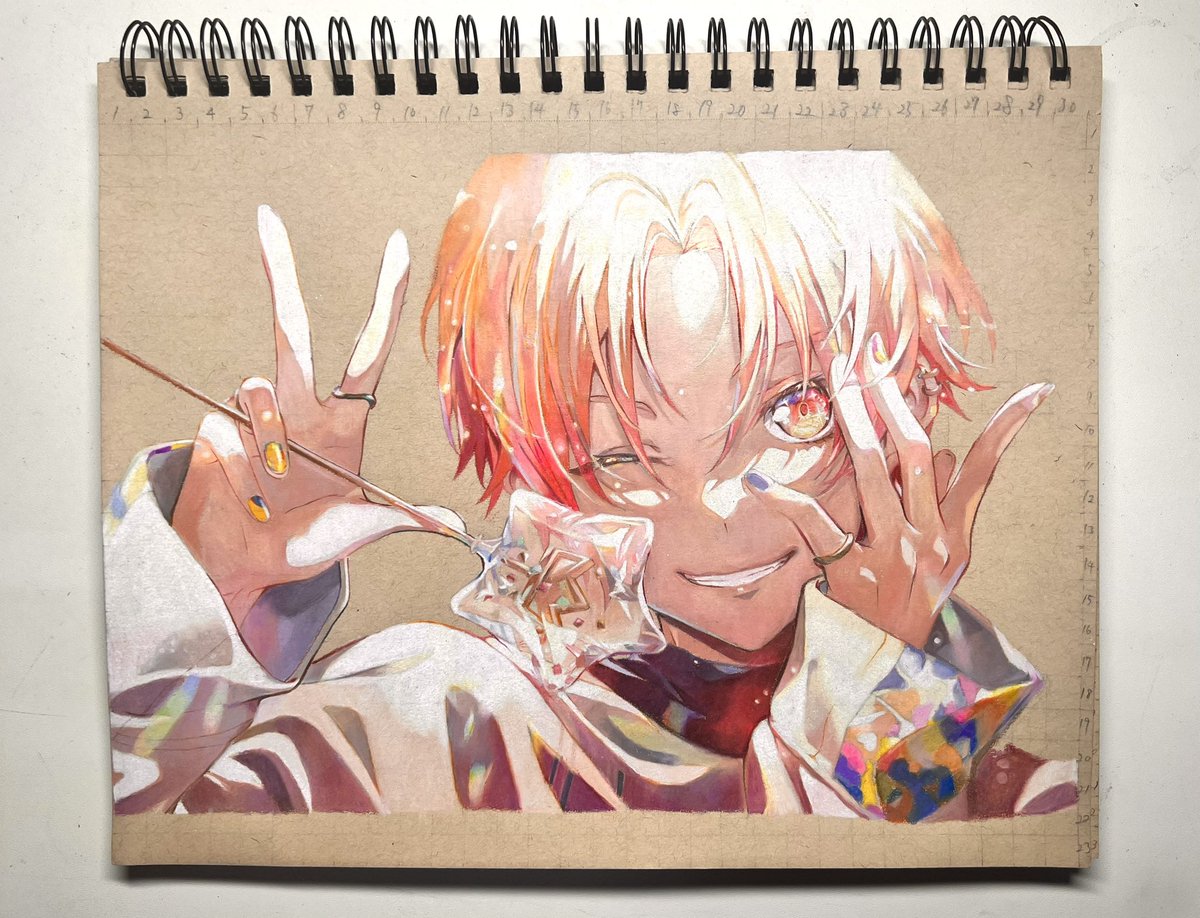 ☆4天馬司【まさかのクラスメイト】 色鉛筆で描きました！ 自分なりに