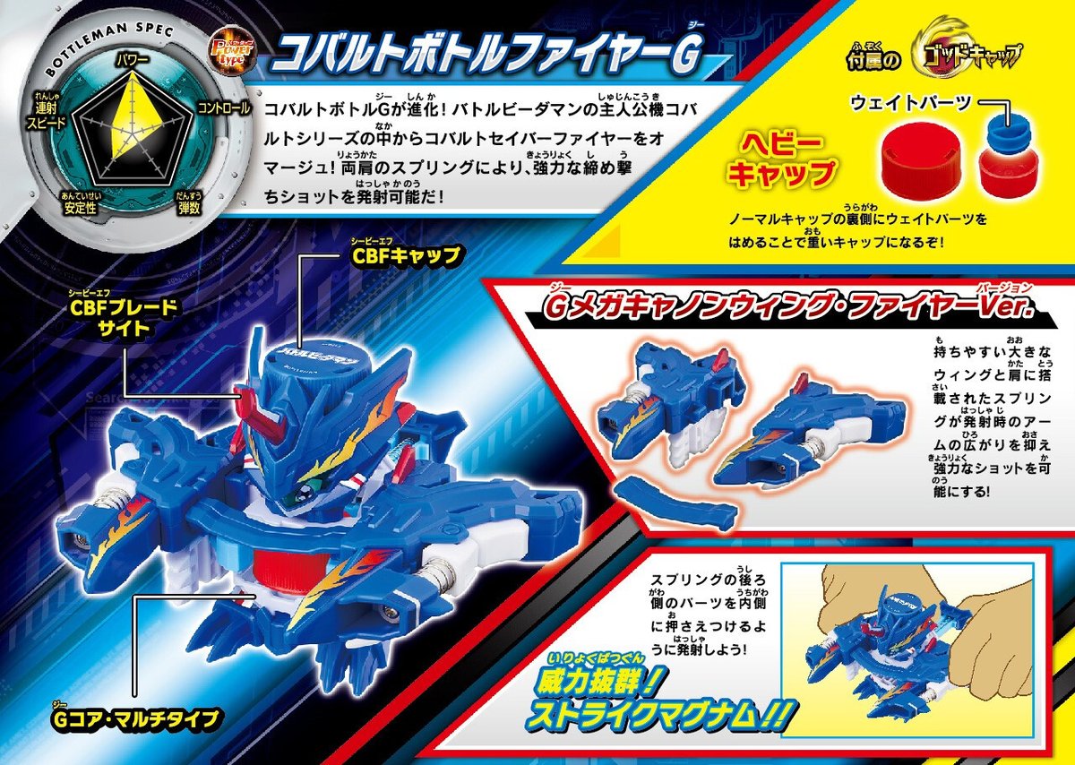 ボトルマン 発売情報／ 「BOT-63 コバルトボトルファイヤーG」が明日12