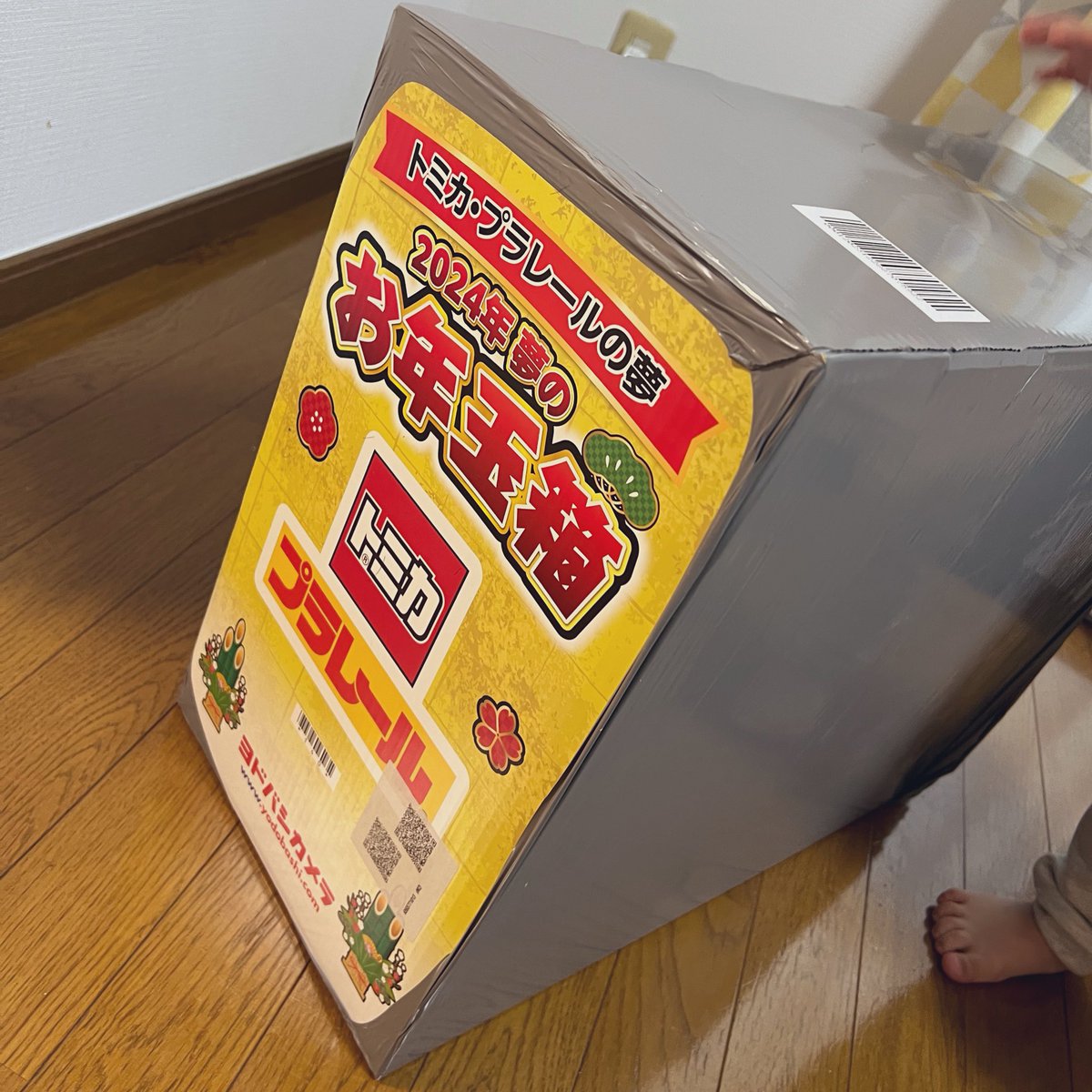 ヨドバシ福袋 トミカプラレールの夢 届いた時からロゴが見えてるので