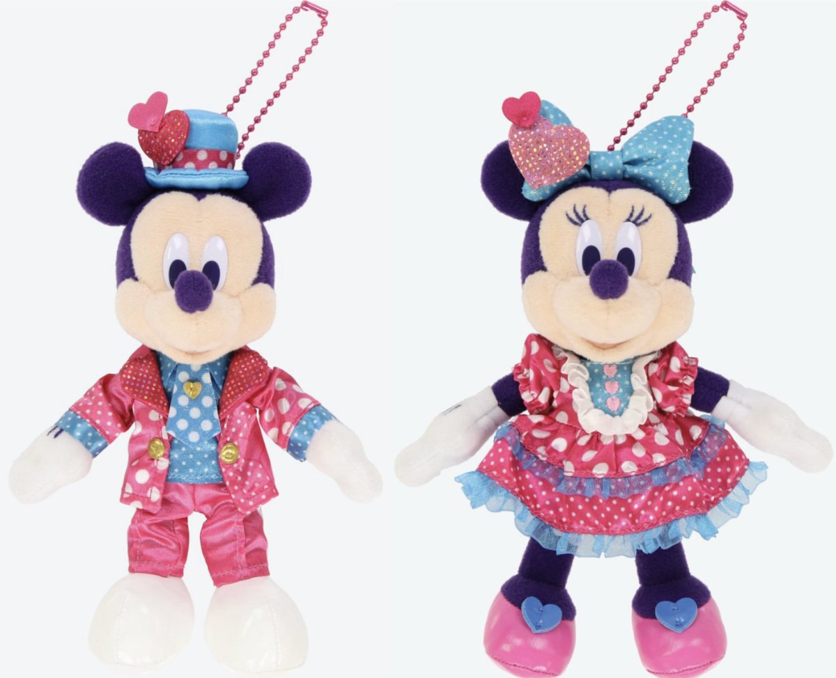 お品切れ】 『ミニーのファンダーランド』のキーチェーンとぬいぐるみ