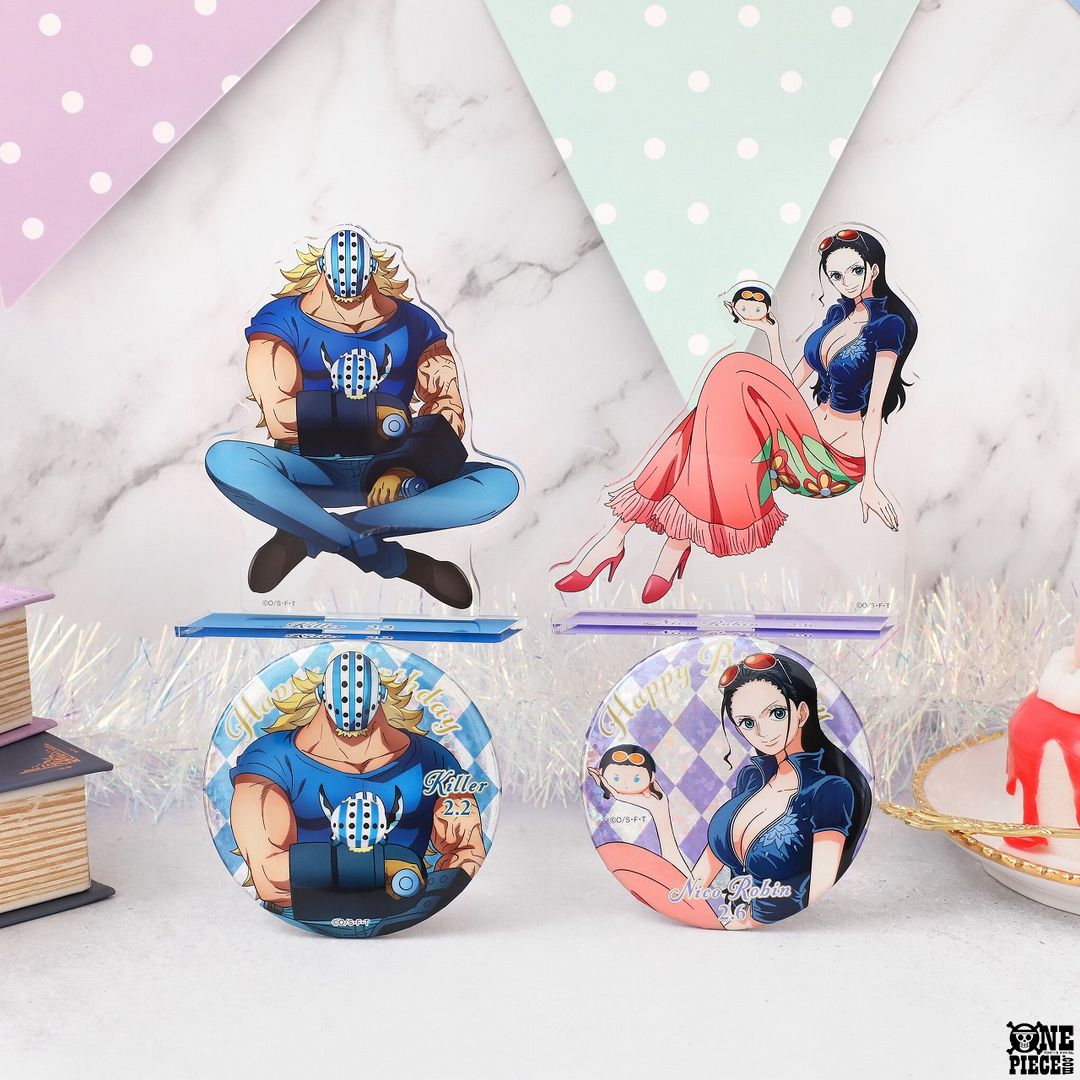 麦わらストア のバースデーグッズが公開！ 2月生まれのキラーとロビン