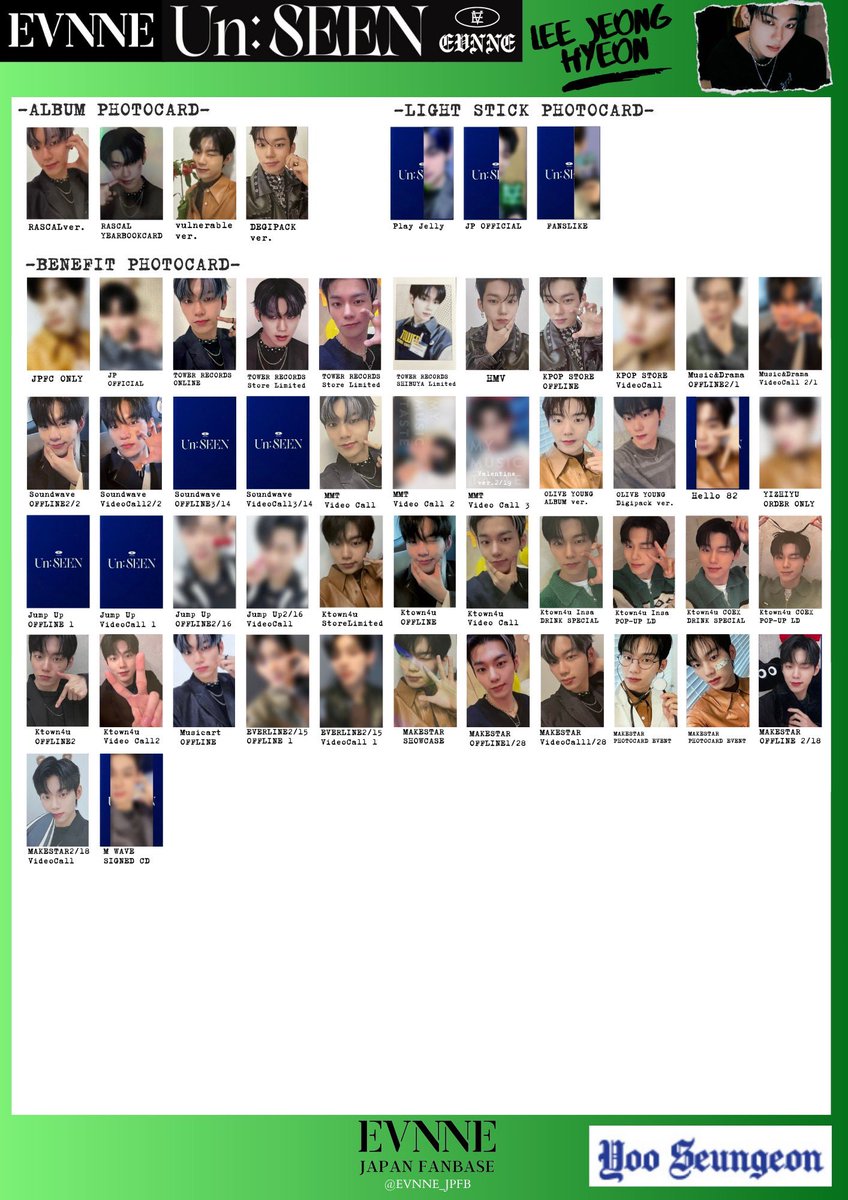 EVNNE イブン ペンミ ソウル トレカ evnne イブン トレカ ジフ SQUAD:R ジフ ユンソ ハンビン ペンミ