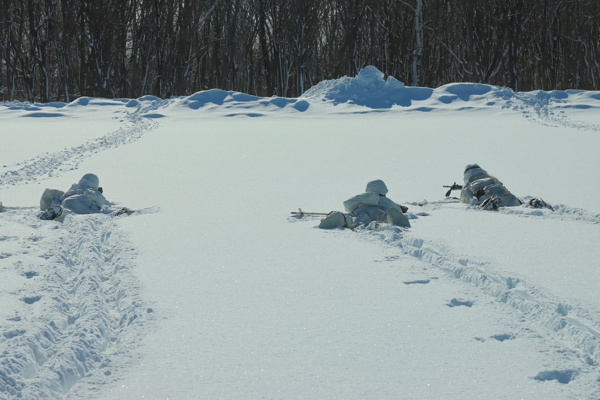 陸上自衛隊 と言えば「緑色の迷彩色」が思い浮かぶと思いますが、積雪
