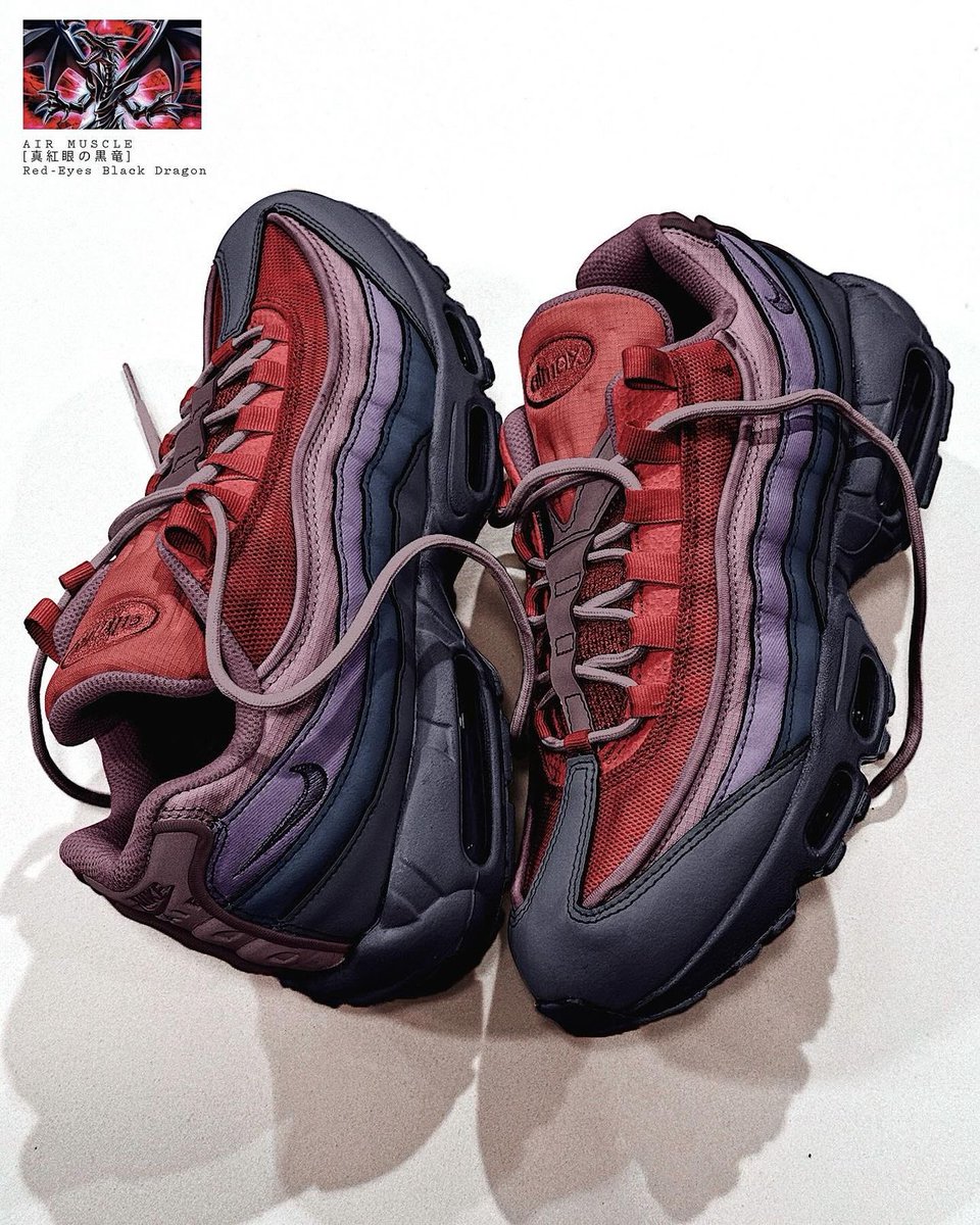 Yu-Gi-Oh x Nike Air Max 95 “Red Eyes Black Dragon” 🩸🐲